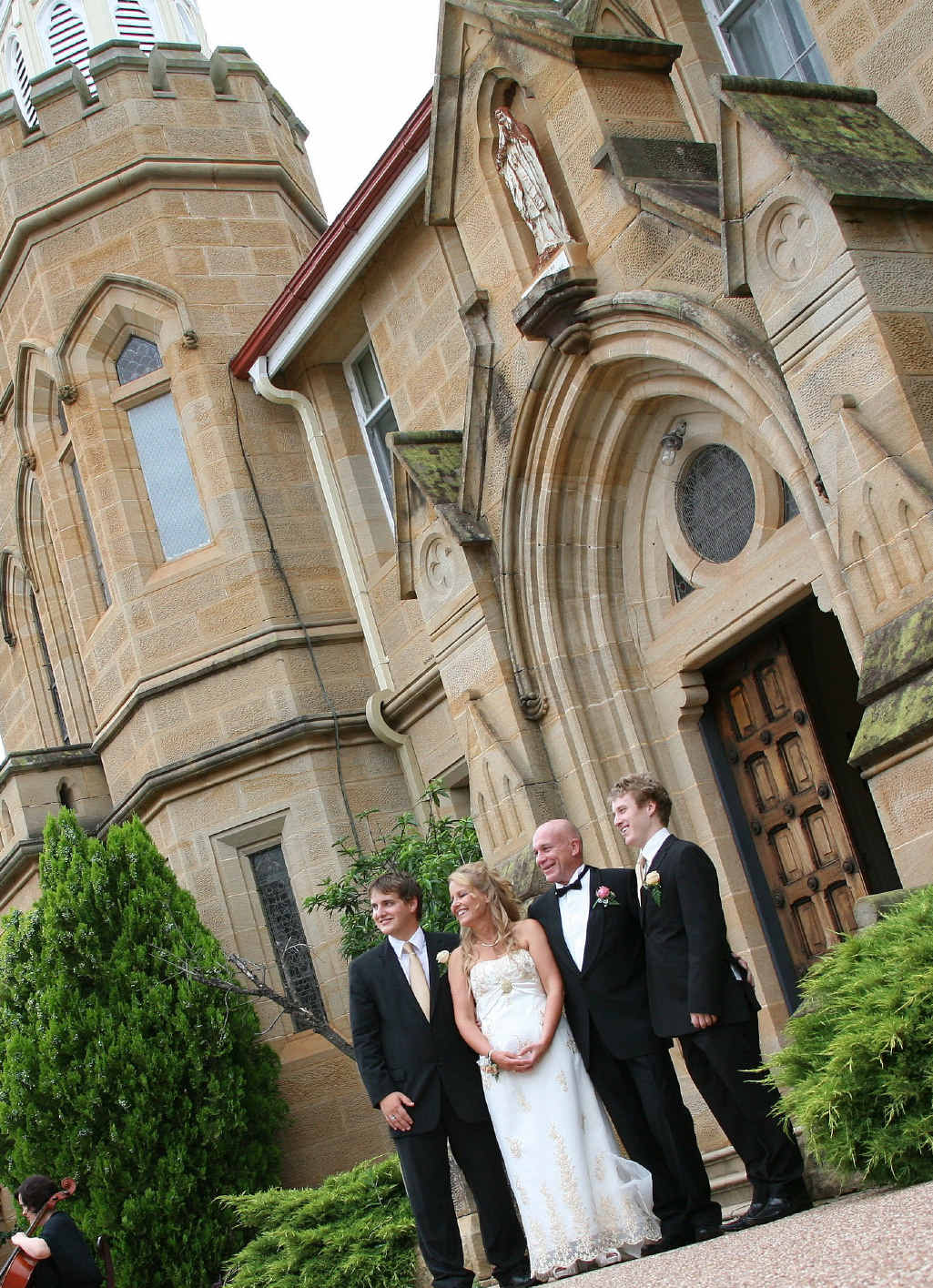 Owners Sonia Hunt and Mark Cains were wed at the Abbey of the Roses.